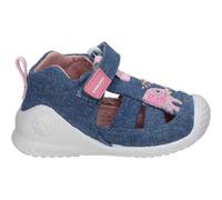 Shein Sandalias Cerradas Biomecanics para Niña - Sandalias en Color Jeans y Dibujo Elefante Rosa - Sandalias infantiles con Cierre de Velcro - Estilo Casual