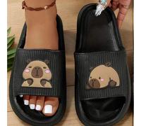 Shein Sandalias de moda versátiles de suela gruesa para primavera/verano, suela silenciosa y resistente al desgaste, ligeras, cómodas, de larga duración y s