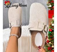 Shein Sandalias de mujer de estilo zuecos de madera con hebilla, de suela gruesa y ligera, cómodas y de gran valor para vacaciones, de LangMoon. Sandalias d
