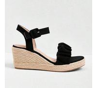 Shein Sandalias de plataforma y cuña de cuerda tejida para mujer, estilo de vacaciones BOHO chic, atuendo retro de música country americana para festival