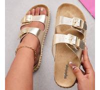 Shein Sandalias de plataforma y cuña de cuerda tejida para mujer, estilo de vacaciones BOHO Chic, atuendo retro de música country americana para festival