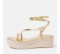 Shein Sandalias de plataforma y cuña de cuerda trenzada para mujer, estilo de vacaciones BOHO Chic, atuendo retro de música country americana para festival