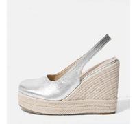 Shein Sandalias de plataforma y cuña de cuerda trenzada para mujer, estilo vacacional BOHO chic, retro, de música country americana, para festivales