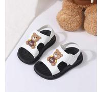 Shein Sandalias de verano 2025 para niños, zapatos de bebé con diseño de oso, antideslizantes, súper ligeras para niños y niñas, perfectas para la playa