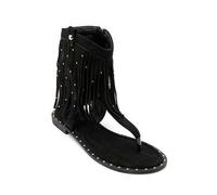 Shein Sandalias Montantes estilo Bottes en Daim avec Boucle Métallique - Le Compromis Mode Idéal