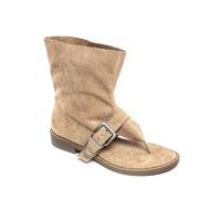 Shein Sandalias Montantes estilo Bottes en Daim avec Boucle Métallique - Le Compromis Mode Idéal