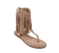 Shein Sandalias Montantes estilo Bottes en Daim avec Boucle Métallique - Le Compromis Mode Idéal