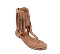 Shein Sandalias Montantes estilo Bottes en Daim avec Boucle Métallique - Le Compromis Mode Idéal