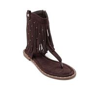 Shein Sandalias Montantes estilo Bottes en Daim avec Boucle Métallique - Le Compromis Mode Idéal