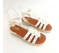 Shein Sandalias negras con tiras estilosas y gruesas para mujer, Sandalias de verano para mujeres