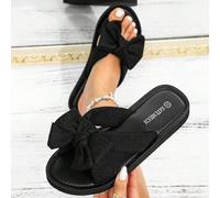 Shein Sandalias planas de mujer KATE MIUCH, elegantes y románticas al estilo francés, adecuadas para combinar con vestidos, apropiadas para vacaciones en la