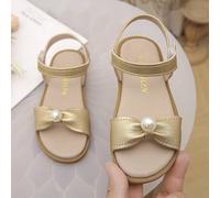 Shein Sandalias planas versátiles de última moda, antideslizantes y duraderas, sandalias de princesa soñadora con perlas brillantes, adecuadas para banquete