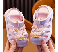 Shein Sandalias transpirables nuevas para niños Primavera/Verano 2026, zapatos casuales de princesa con diseño de dibujos animados lindos, resistentes a gol