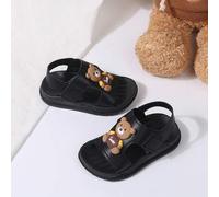 Shein Sandalias veraniegas 2025 para niños con diseño de oso, sandalias de playa ultraligeras antideslizantes para niños