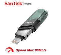 Shein SanDisk USB Flash Drive IXPand OTG Lightning USB 3.1 Stick 256GB 128GB 64GB Pen Drive compatible con MFi para iPhone y iPad SDIX90N