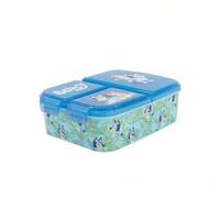 Shein Sandwichera Bluey Múltiple Infantil, Fiambrera Bluey, Porta Meriendas Bluey, Licencia Original 100%, Color Azul, 18 x 7 x 14 cm, Kiglam. Envios 24-48