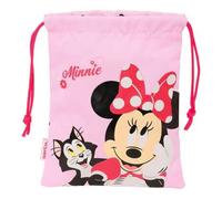 Shein Saquito Merienda Minnie Mouse "Naive" Diseño Práctico y Divertido con Licencia Oficial | Saquito Merienda Minnie Mouse Reutilizable y Ligero, Ideal pa