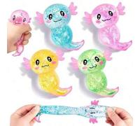 Shein Schylling NeeDohs Squishy Niduo 1 pieza Juguete antiestrés con forma de salamandra, juguete blando de recuperación lenta, juguete sensorial para alivi
