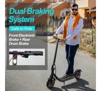 Shein Scooter eléctrico para adultos de alta potencia de 200 W, 2 ruedas y mango de altura, alcance máximo de 19 a 20 millas, scooter eléctrico de velocidad