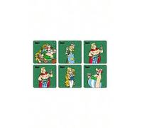 Shein SD Toys Posavasos Legionarios Asterix, Corcho, Multicolor, 3x9x9 cm, 6 Unidades