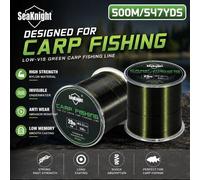 Shein SeaKnight 500m/547yd Línea de Pesca de Carpa Ultra Resistente, 0.26mm-0.40mm 4.54kg-11.34kg Línea de Pesca de Monofilamento de Nailon, Múltiples Resis