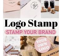 Shein Sello de madera personalizado de gran tamaño con logotipo de boceto, en varios tamaños, sello de imagen personalizada, nombre, fecha de aniversario, d