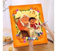 Shein Serie autorizada por Disney Coco. Un set de pintura digital al óleo sin marco de 40*50CM: Ilumina tu vida creativa y representa un mundo colorido. Pin