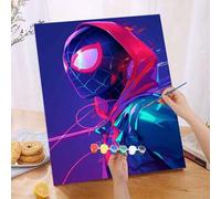 Shein Serie autorizada por Disney de Spider-Man. Un set de pintura digital al óleo de 40*50CM sin marco: Ilumina tu vida creativa y representa un mundo colo