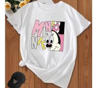 Shein Serie familiar Disney Mickey] Imagen de dibujos animados clásicos de Minnie Anime periférico de marca compartida Infantil Juguetón Lindo Compuesto Ros