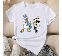 Shein Serie familiar Mickey] Imagen de dibujos animados clásica de Daisy y Minnie, anime periférico de marca compartida, infantil y divertido, color azul y