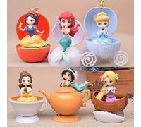 Shein Serie Gashapon de princesas: Blancanieves, Bella, Jazmín, Aladdín, sets aleatorios o personalizables para decoración de escritorio y del hogar, tambié