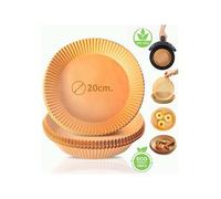 Shein Set 20 Bases Papel Airfryer - Papel Freidora Aire Antiadherente, Resistente a la Grasa y Altas Temperaturas - Papel Airfryer para Freidora Fácil de U