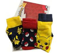 Shein Set 3 Calcetines Pokemon Adulto Surtido Juguete Educativo Interactivo para Niños | Desarrollo Creativo y Aprendizaje | Juguete Ideal para Regalar ⚫ En