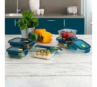 Shein Set 3 Recipientes Rectangular Hermétcos Set 3 Piezas 37cl - 64cl - 104cl Astral Azul hermético rectangular 37cl, hermético rectangular 64cl y herméti