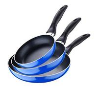 Shein Set 3pc sartenes (16,20,24cm) aluminio prensado alu, apto para inducción Navy black San Ignacio. Entrega rápida