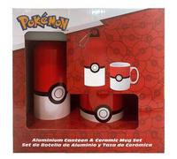 Shein Set cantimplora aluminio + taza ceramica Pokemon