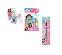 Shein Set Colorear Gabbys DollHouse+ Boligrafo Gabbys 6 Colores, Con lápices de colores Stitch + Láminas, Gabbys La Casa de Muñécas, Licencia Original 1