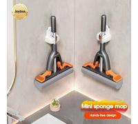 Shein Set compacto de mini mopa de Joybos con 1 esponja Heads y mango de fácil exprimidor - Limpieza versátil en húmedo y seco para superficies de baño, coc