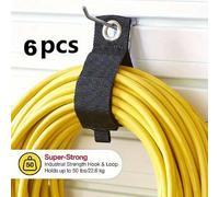 Shein Set de 1/3/6 piezas de organizador de cables con gancho y bucle, envoltura de cables, cinchas para cables, mangueras, cuerdas para almacenamiento y or