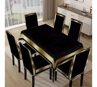 Shein Set de 1/4/5/6/7 fundas de silla con estilo europeo y americano moderno impresas, adecuadas para decoración diaria en interiores del hogar, restaurant