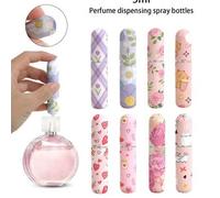 Shein Set de 1/4/8 piezas Botella de spray de perfume con estampado de flores, botella de perfume recargable, mini botella de cosméticos, perfume, herramien