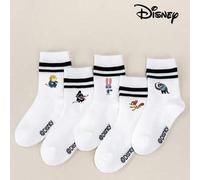 Shein Set de 1/5 pares de calcetines de media caña para niños con personajes de la colaboración de anime Zootopia, como Judy, Nick, Flash, Jefe Bogo y Asist