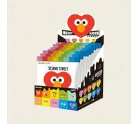 Shein Set de 1 bolsa ciega con insignia con forma de corazón de Sesame Street - Pasador de esmalte para mochila, ropa y accesorios - Regalo de cumpleaños y