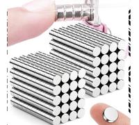 Shein Set de 10/15/25/35/60 piezas de imanes multifuncionales potentes de formas redonda y cilíndrica para uñas de ojos de gato DIY, adecuados para usar con