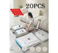 Shein Set de 10/5/1 bolsas de almacenamiento y compresión portátiles de gran capacidad, reutilizables al vacío, cubos de embalaje plegables, bolsas de equip