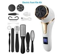 Shein Set de 10 en 1 Herramientas eléctricas de pedicura para el cuidado de los pies. Limas, eliminador de callosidades y piel muerta dura de talones y pier