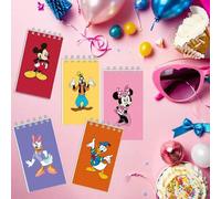 Shein Set de 10 libretas enrollables con diseños de dibujos animados de Disney, blocs de notas con tema de Mickey Mouse, diarios para uso en la oficina, cua