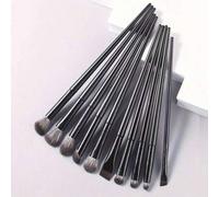 Shein Set de 10 piezas de brochas suaves para sombras de ojos, incluye brochas para mezclar, difuminar, delinear, detalles pequeños, cejas y sombras de ojos