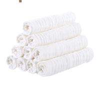 Shein Set de 10 toallas para bebé - Paños de baba de unicolor, toallas de baño, toallas de cara para niños y niñas, tela ultra absorbente de 6 capas, uso ve