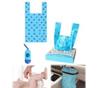 Shein Set de 101 piezas - Bolsas desechables para pañales con lengüetas de cierre fácil, bolsas para desechos de pañales o mascotas, aptas para uso diario,